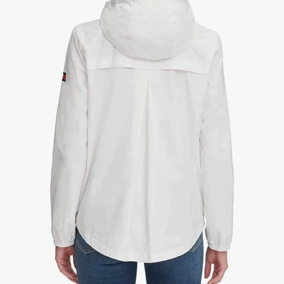Tommy Hilfiger Womens ladies Windbreaker Jacket white M h - Picture 2 of 11